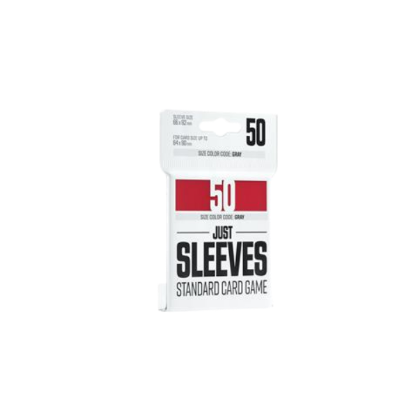 Just Sleeves – Standard Card Game Red (50 Sleeves)
