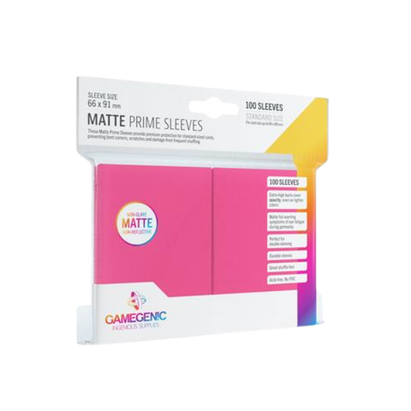 Gamegenic – Prime Sleeves Pink (100 Sleeves)