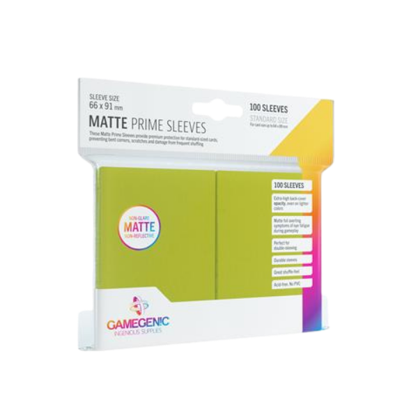 Gamegenic – Prime Sleeves Lime (100 Sleeves)