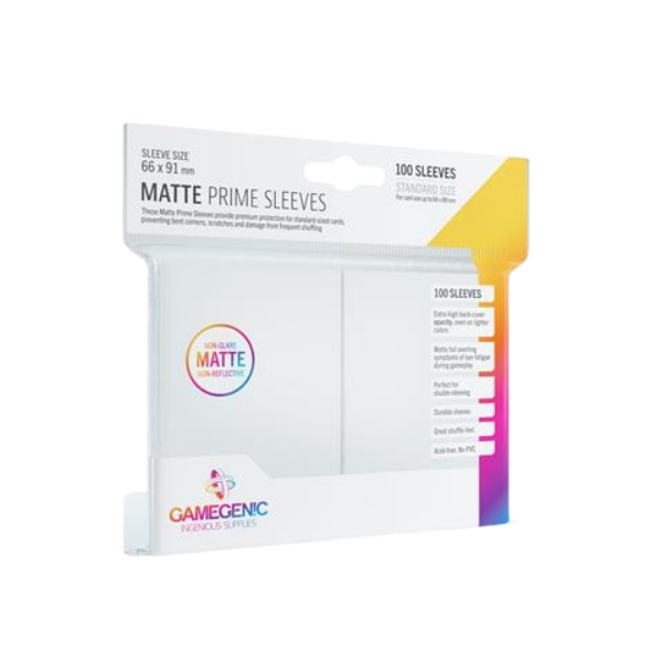 Gamegenic – Prime Sleeves White (100 Sleeves)