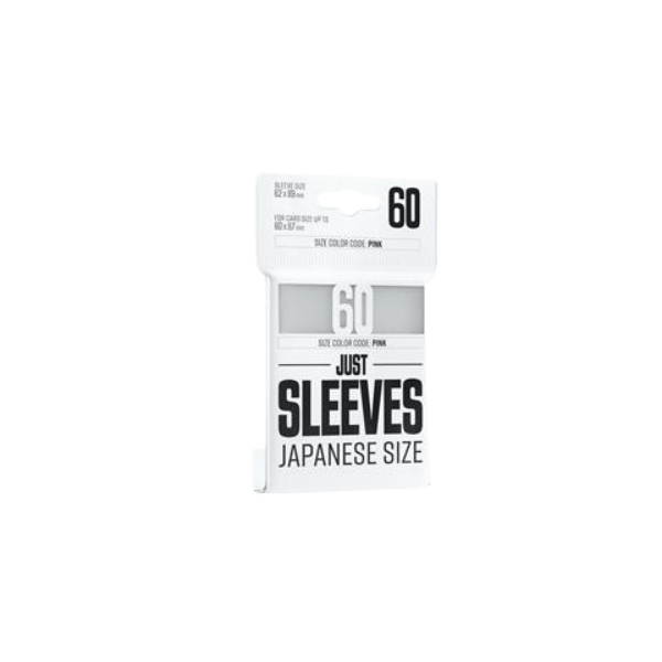 Just Sleeves – Japanese Size White (60 Sleeves)
