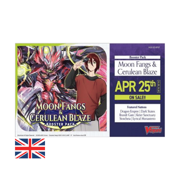 Cardfight!! Vanguard – Moon Fangs & Cerulean Blaze Booster Display (16 Packs) – EN