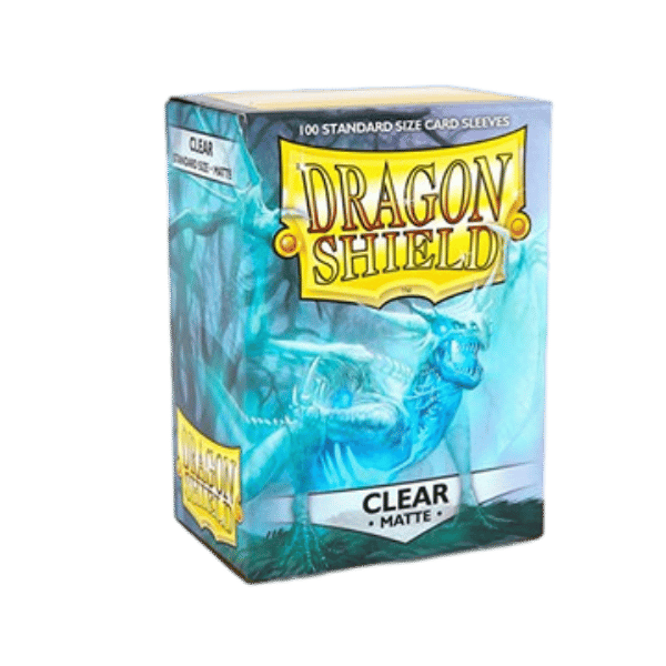 Dragon Shield Standard Sleeves – Matte Clear (100 Sleeves)