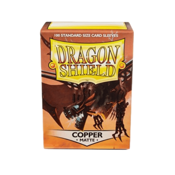 Dragon Shield Standard Matte Sleeves – Copper ‘Draco Primus’ (100 Sleeves)