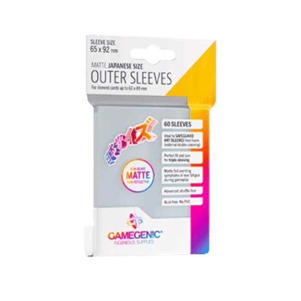 Gamegenic – Outer Sleeves Matte Japanese Size (60 Sleeves)