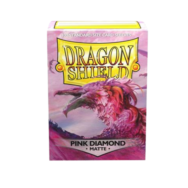 Dragon Shield Standard Matte Sleeves – Pink Diamond (100 Sleeves)