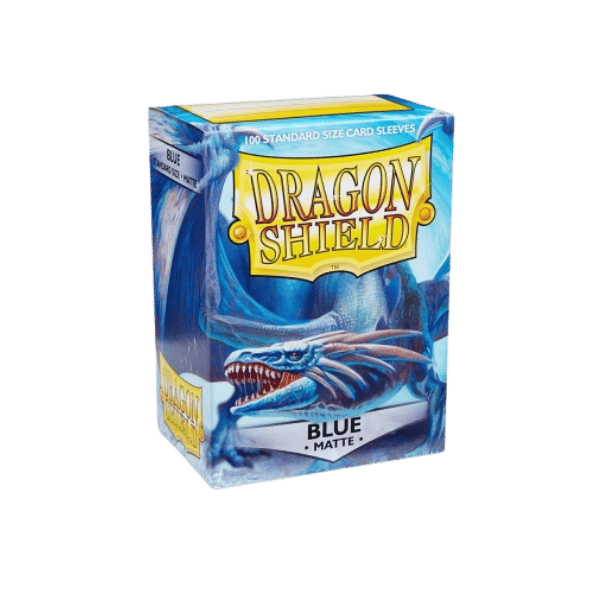 Dragon Shield Standard Sleeves – Matte Blue (100 Sleeves)