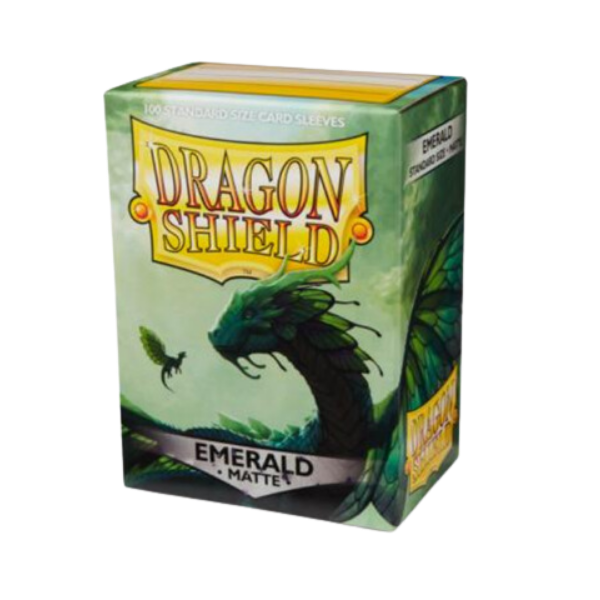 Dragon Shield Standard Matte Sleeves – Emerald (100 Sleeves)