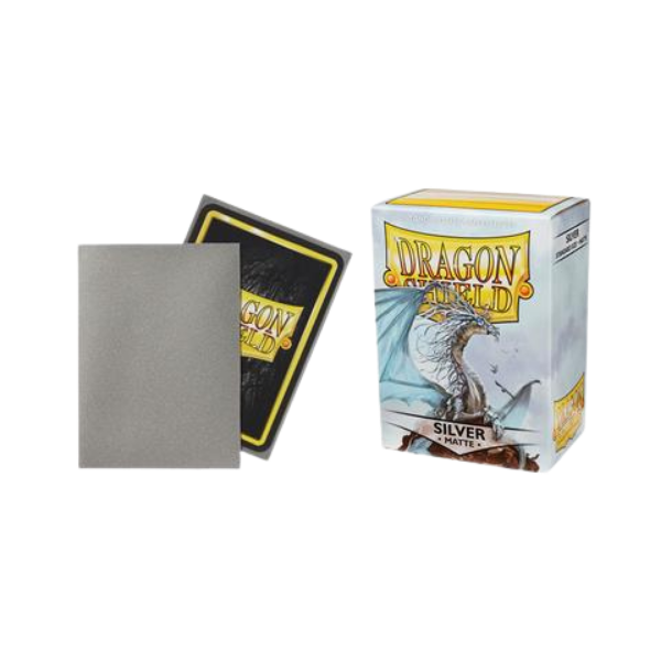 Dragon Shield Standard Sleeves – Matte Silver (100 Sleeves)