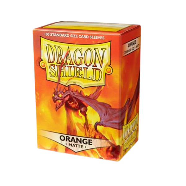 Dragon Shield Standard Sleeves – Matte Orange (100 Sleeves)