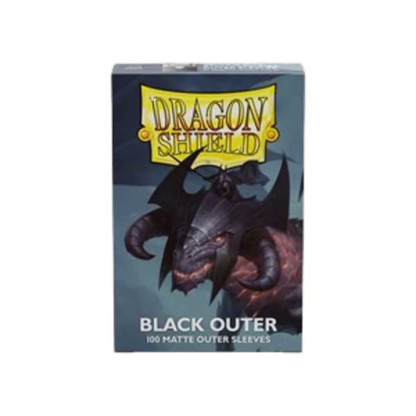 Dragon Shield Standard Outer Sleeves – Matte Black (100 Sleeves)
