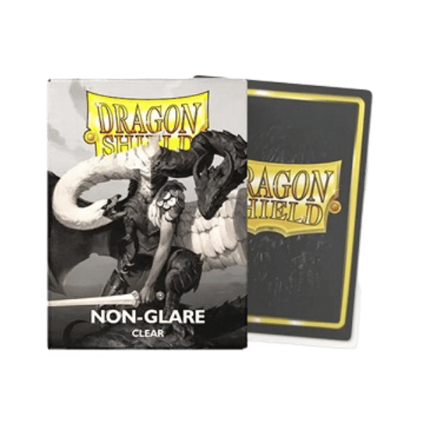 Dragon Shield Matte Non-Glare Standard Sleeves – Clear V2 (100 Sleeves)