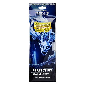 Dragon Shield Japanese Size Perfect Fit Sealable Inner Sleeves – Clear Yama (100 Sleeves)
