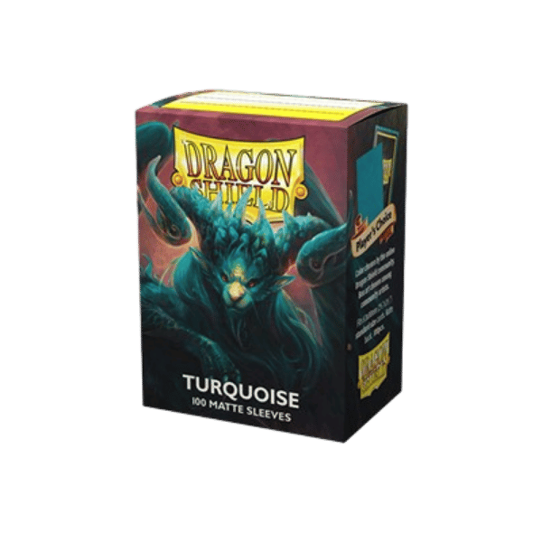 Dragon Shield Standard Matte Sleeves – Turquoise ‘Atebeck’ (100 Sleeves)