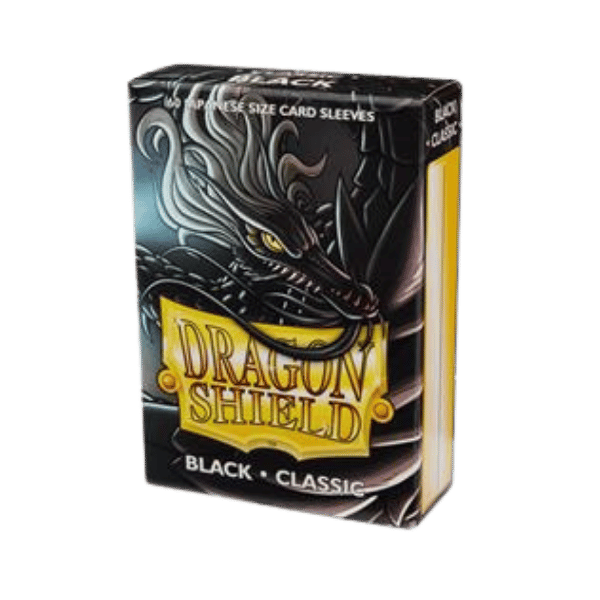 Dragon Shield Japanese Art Sleeves – Classic Black (60 Sleeves)