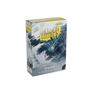 Dragon Shield Japanese size Dual Matte Sleeves – Snow ‘Nirin’ (60 Sleeves)