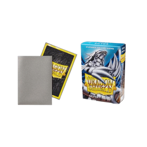 Dragon Shield Small Sleeves – Japanese Matte Silver (60 Sleeves)