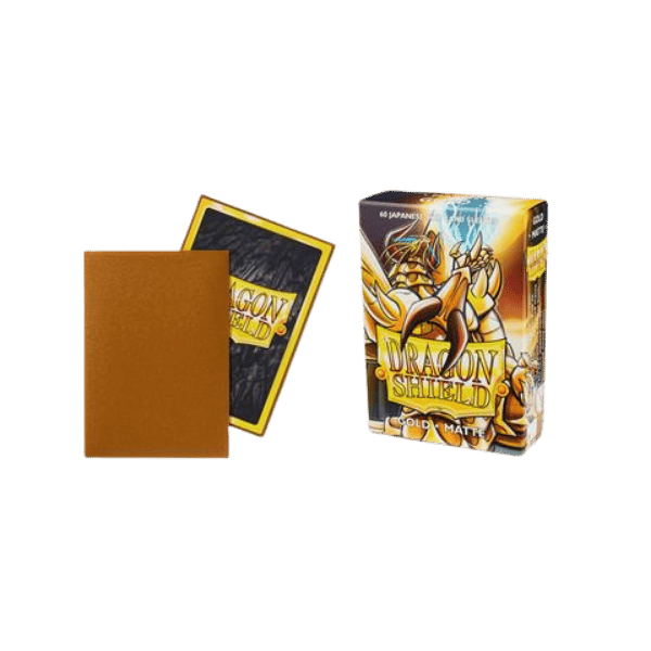 Dragon Shield Small Sleeves – Japanese Matte Gold (60 Sleeves)