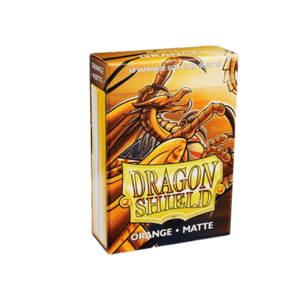 Dragon Shield Small Sleeves – Japanese Matte Orange (60 Sleeves)