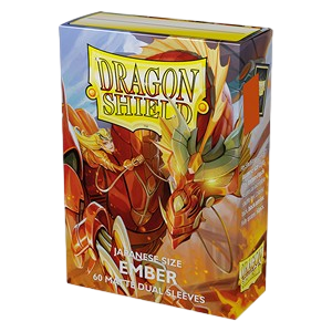 Dragon Shield Japanese size Dual Matte Sleeves – Ember ‘Alaria, Warrior Princess’ (60 Sleeves)