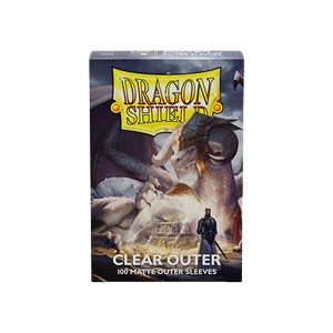 Dragon Shield Standard Size Outer Sleeves – Matte Clear (100 Sleeves)