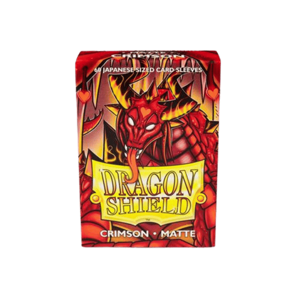 Dragon Shield Small Sleeves – Japanese Matte Crimson (60 Sleeves)