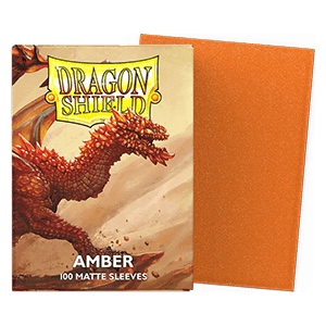 Dragon Shield Standard Matte Sleeves – Amber (100 Sleeves)