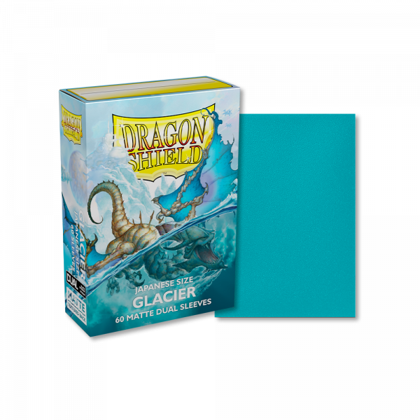 Dragon Shield Japanese size Matte Dual Sleeves – Glacier Miniom (60 Sleeves)