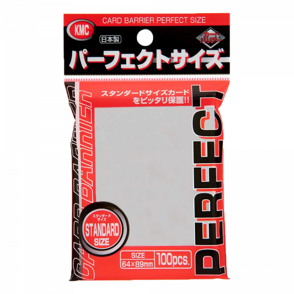 KMC Standard Sleeves – Perfect Size (100 Sleeves)