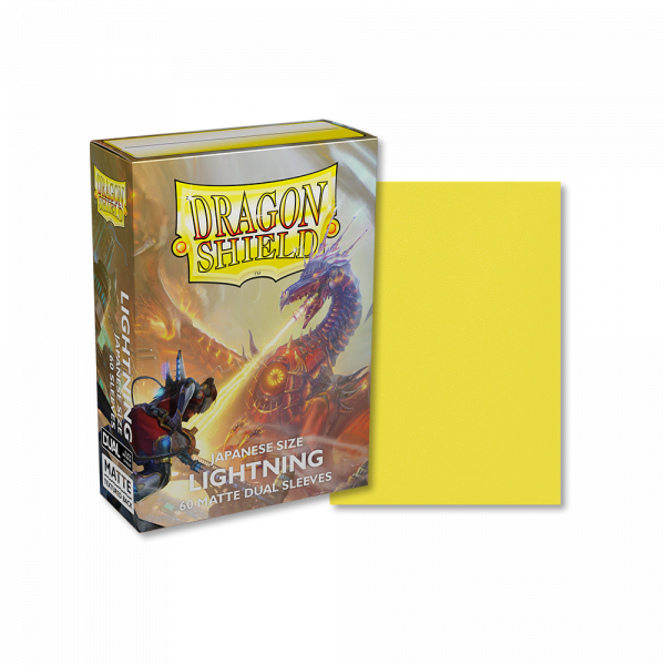 Dragon Shield Japanese size Dual Matte Sleeves – Lightning ‘Ailia’ (60 Sleeves)