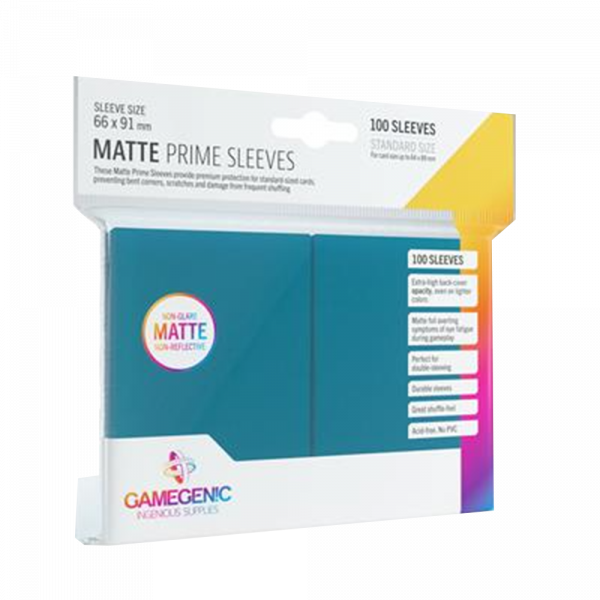 Gamegenic – Matte Prime Sleeves Blue (100 Sleeves)
