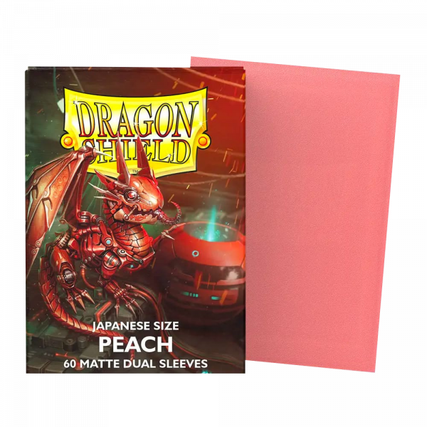 Dragon Shield Japanese size Matte Dual Sleeves – Peach Piip (60 Sleeves)