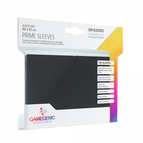Gamegenic – Prime Sleeves Black (100 Sleeves)