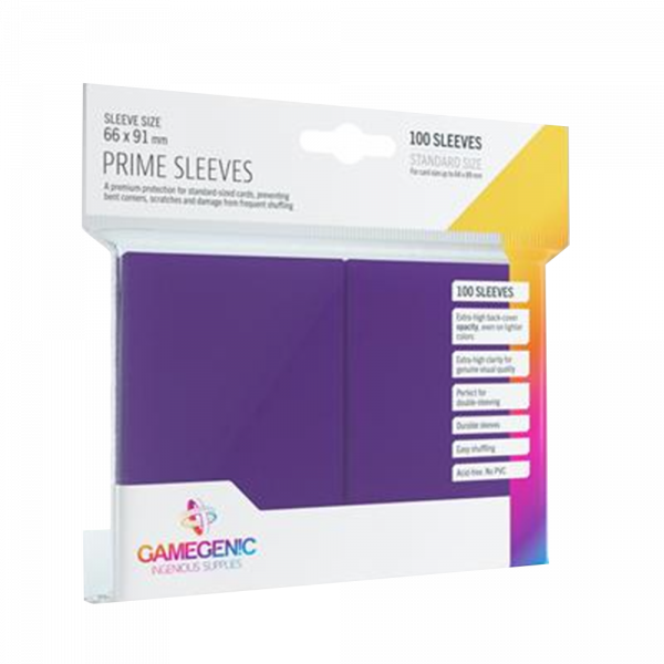 Gamegenic – Prime Sleeves Purple (100 Sleeves)