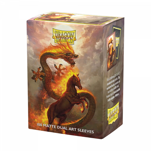 Dragon Shield Standard Dual Art Sleeves – Fire Horse 2026 (100 Sleeves)