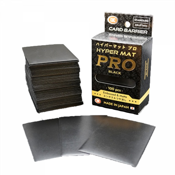 KMC Standard Sleeves – Hyper MAT PRO Black (100 Sleeves)