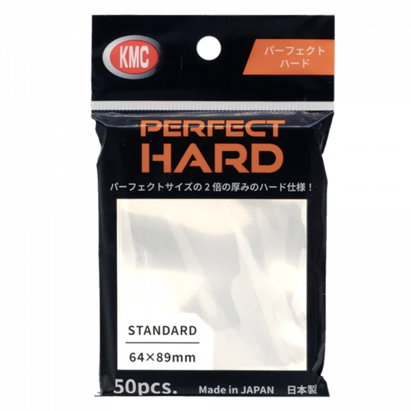 KMC Standard Sleeves – Perfect Hard (50 Sleeves)